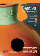 Festival ceramique 2007 -  Les Exposants - le Programme - les Photos
