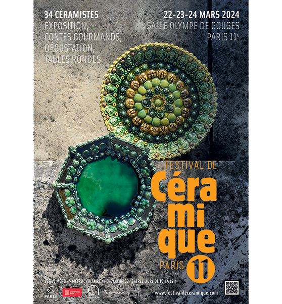 Affiche festival de ceramique Paris 11 - Edition 2024